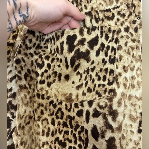 JONES NEW YORK JEANS Leopard print jeans - Picture 3 of 10